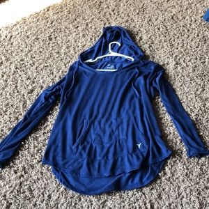 Navy Blue Active Hoodie